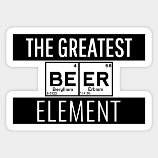 Beer element Periodic Table Sticker